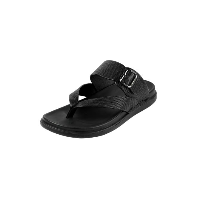 J.Fontini Men Black Casual Slippers (SKU: 60-191-11-40)