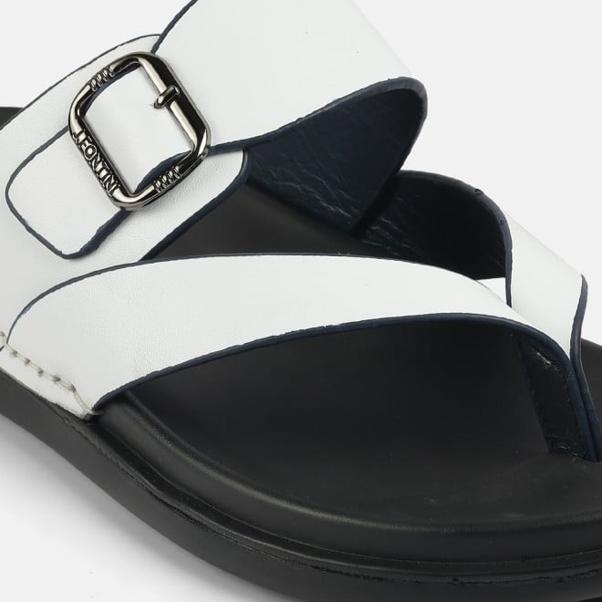 J.Fontini Men White Casual Slippers (SKU: 60-191-16-40)