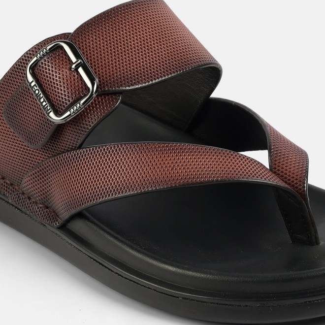 J.Fontini Men Tan Casual Slippers (SKU: 60-191-23-44)