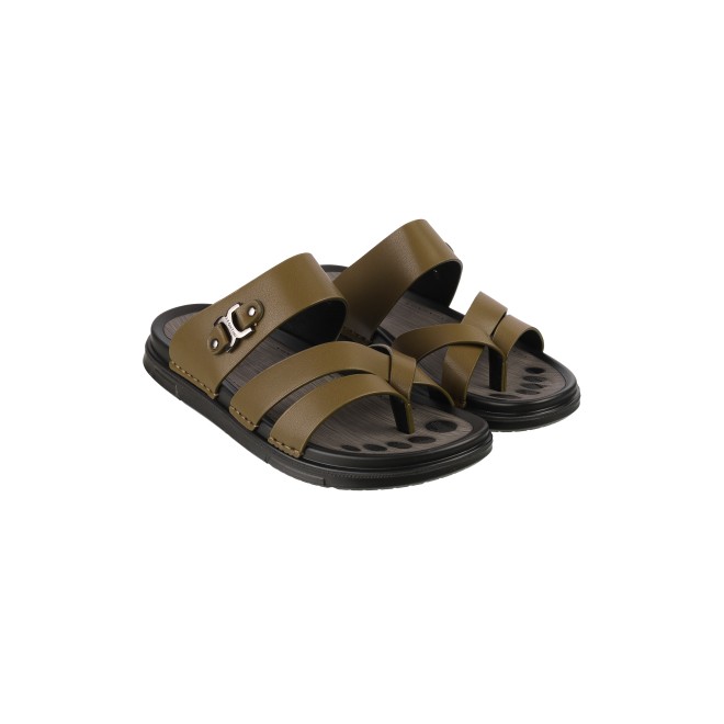 J.Fontini Men Olive Casual Slippers (SKU: 60-1L-49-46)
