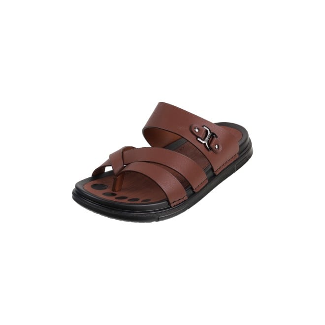 J.Fontini Men Brown Casual Slippers (SKU: 60-1L-12-46)