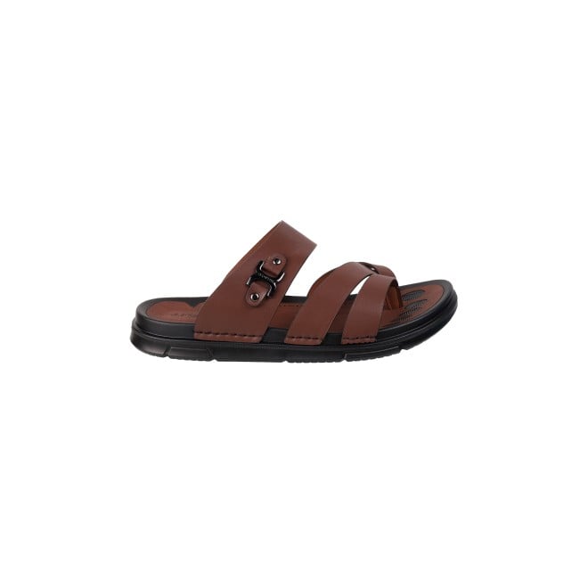 J.Fontini Men Brown Casual Slippers (SKU: 60-1L-12-46)