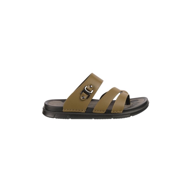 J.Fontini Men Olive Casual Slippers (SKU: 60-1L-49-46)