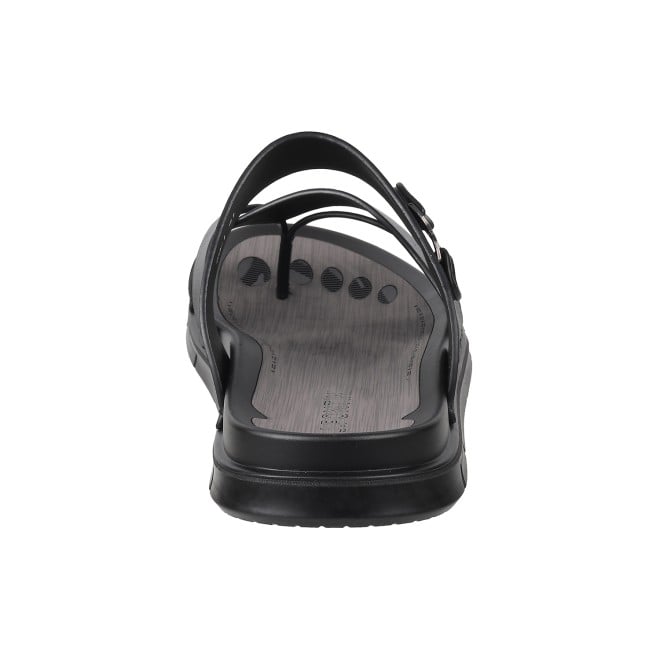 J.Fontini Men Black Casual Slippers (SKU: 60-1L-11-46)