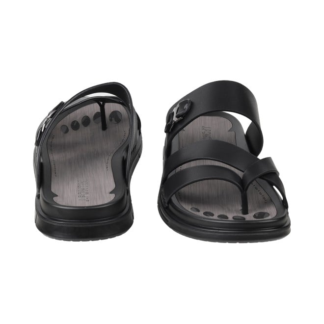 J.Fontini Men Black Casual Slippers (SKU: 60-1L-11-46)