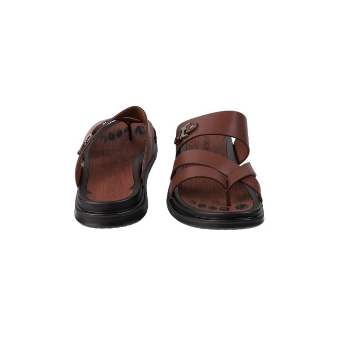 J.Fontini Men Brown Casual Slippers (SKU: 60-1L-12-46)