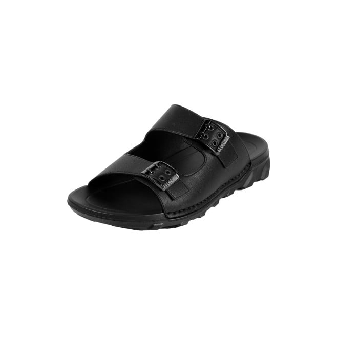 J.Fontini Men Black Casual Slippers (SKU: 60-218-11-40)