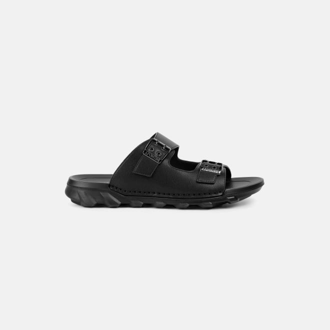 J.Fontini Men Black Casual Slippers (SKU: 60-218-11-40)