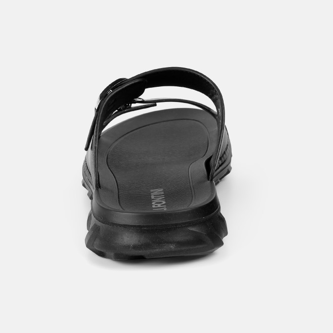 J.Fontini Men Black Casual Slippers (SKU: 60-218-11-40)