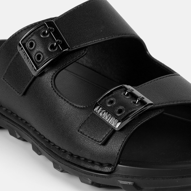 J.Fontini Men Black Casual Slippers (SKU: 60-218-11-40)