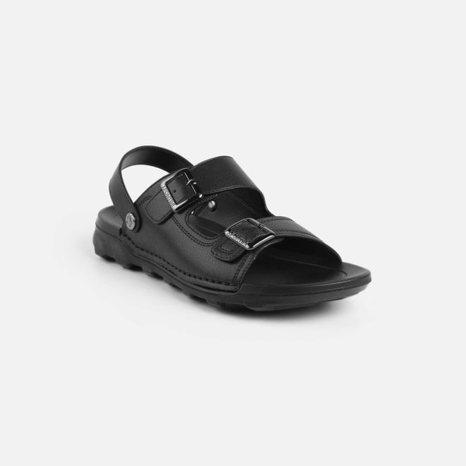 J.Fontini Men Black Casual Sandals (SKU: 60-219-11-40)