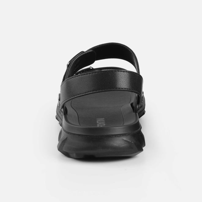 J.Fontini Men Black Casual Sandals (SKU: 60-219-11-40)
