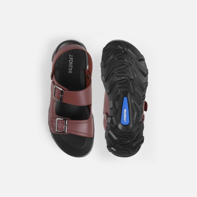 J.Fontini Men Brown Casual Sandals (SKU: 60-219-12-40)
