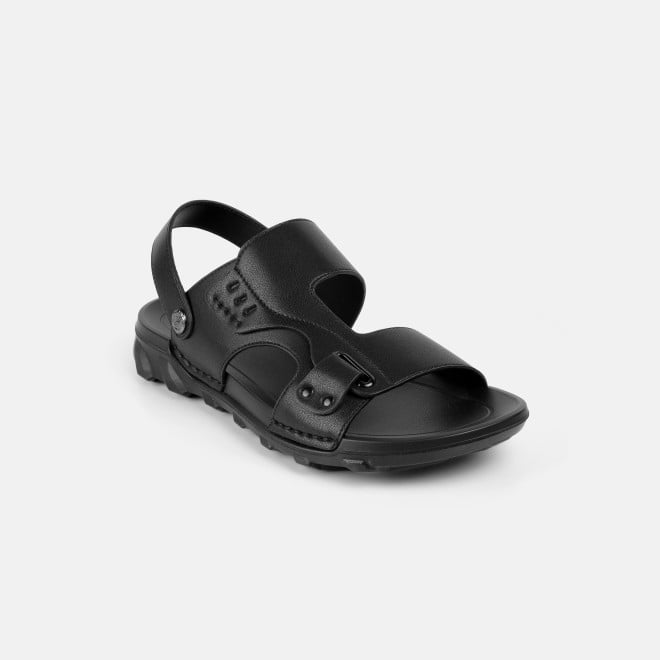 J.Fontini Men Black Casual Sandals (SKU: 60-220-11-40)