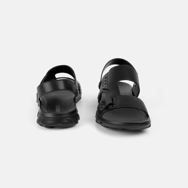 J.Fontini Men Black Casual Sandals (SKU: 60-220-11-40)