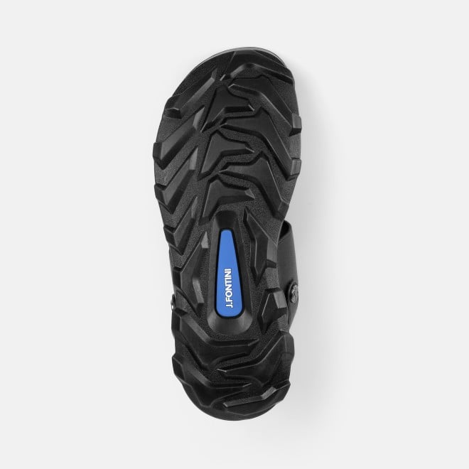 J.Fontini Men Black Casual Sandals (SKU: 60-220-11-40)