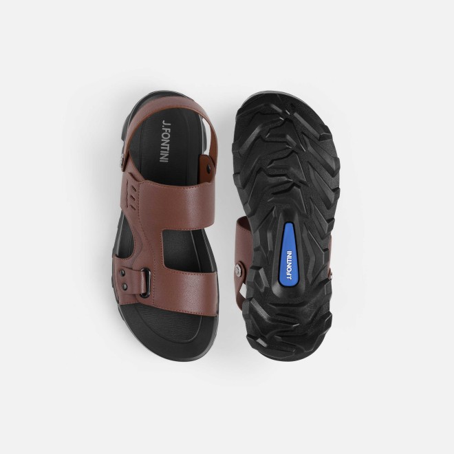 J.Fontini Men Brown Casual Sandals (SKU: 60-220-12-41)