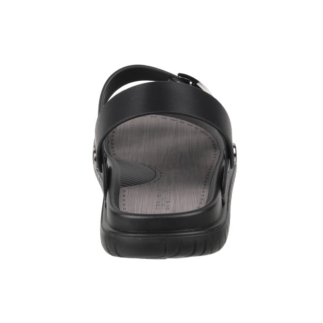 J.Fontini Men Black Casual Sandals (SKU: 60-2L-11-46)