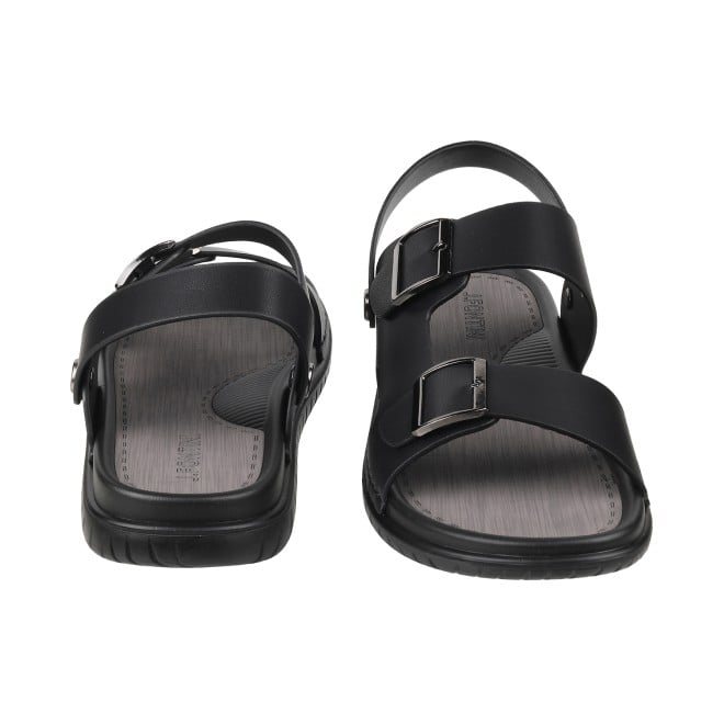 J.Fontini Men Black Casual Sandals (SKU: 60-2L-11-46)