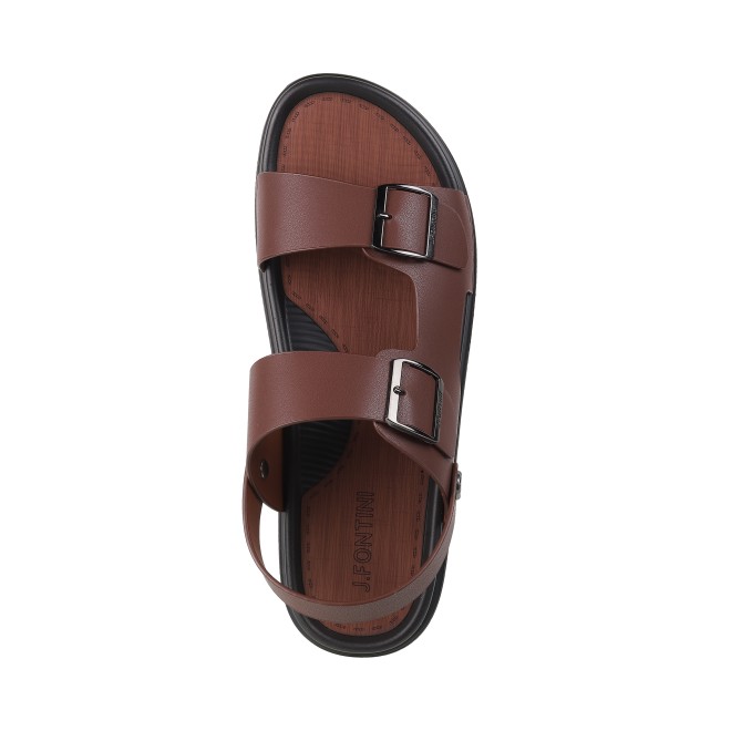 J.Fontini Men Brown Casual Sandals (SKU: 60-2L-12-46)