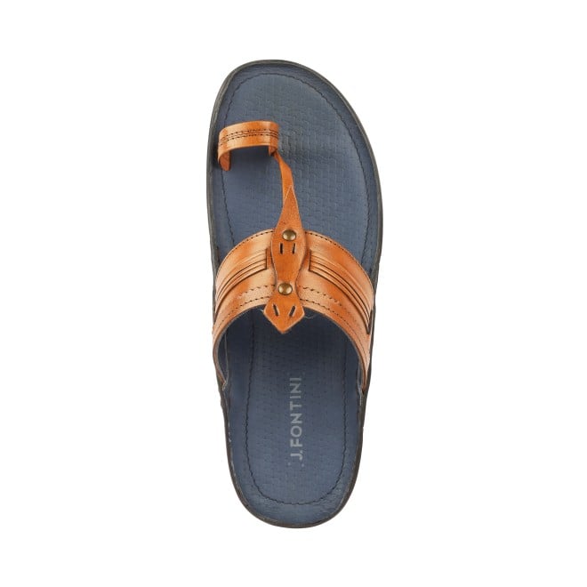 J.Fontini Men Tan Ethnic Kolhapuris (SKU: 60-42-23-41)