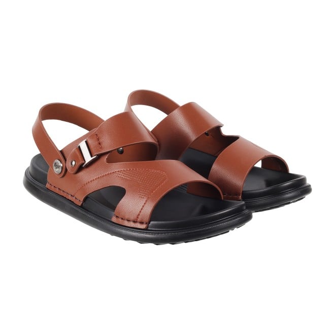 Mochi Men Brown Casual Sandals