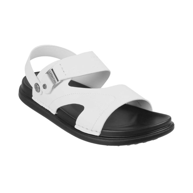 Mochi White Casual Sandals for Men