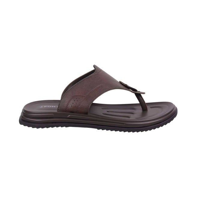 J.Fontini Men Brown Casual Slippers (SKU: 60-64-12-40)