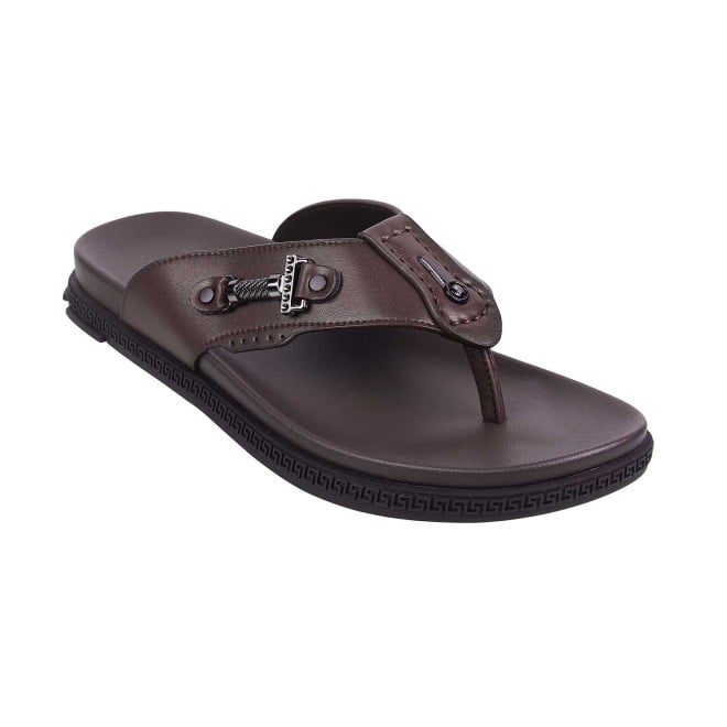 J.Fontini Men Brown Casual Slippers (SKU: 60-65-12-40)