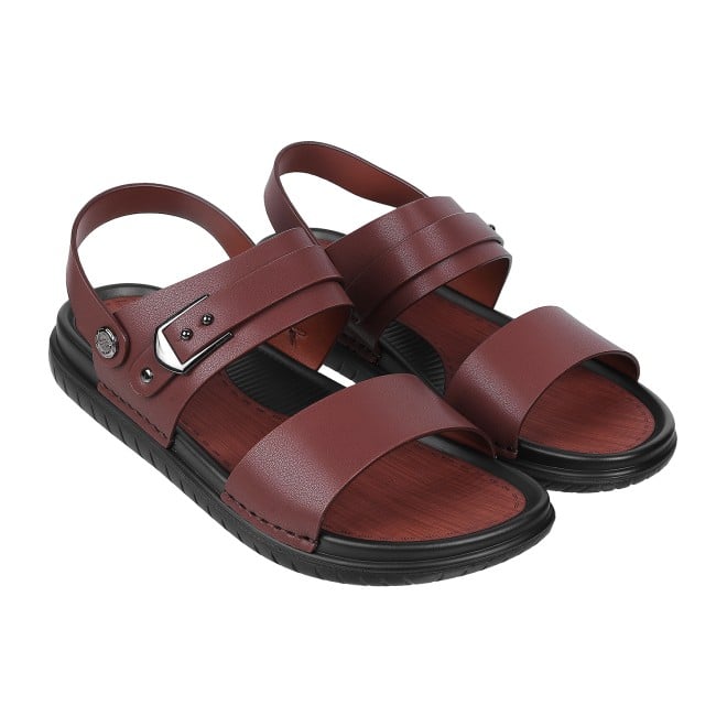 J.Fontini Men Brown Casual Sandals