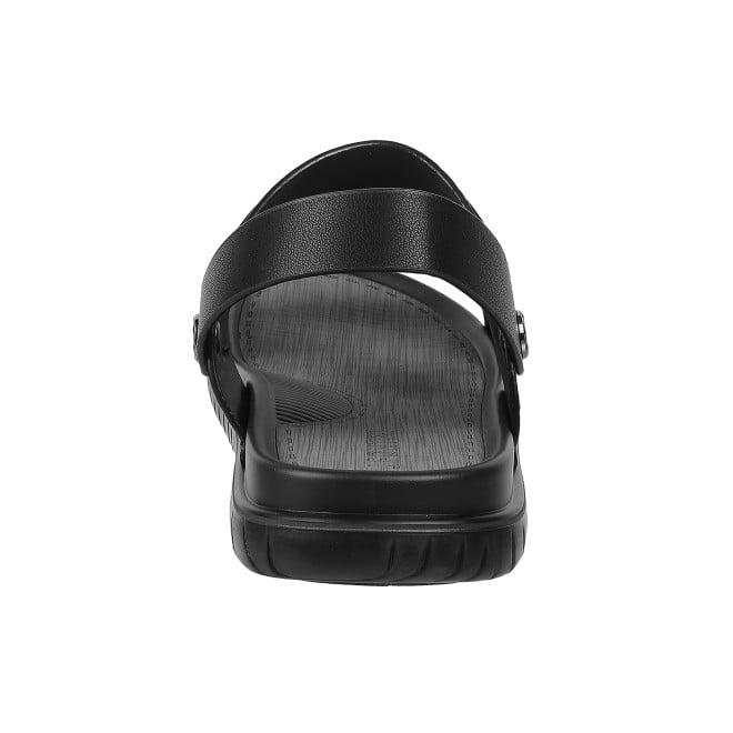 J.Fontini Men Black Casual Sandals (SKU: 60-66L-11-46)