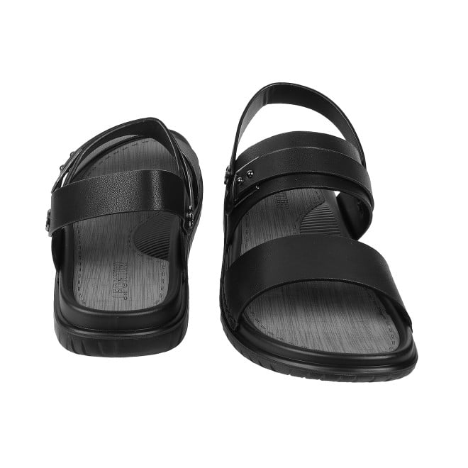 J.Fontini Men Black Casual Sandals (SKU: 60-66L-11-46)