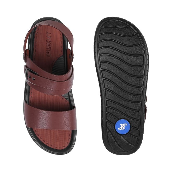 J.Fontini Men Brown Casual Sandals (SKU: 60-66L-12-46)