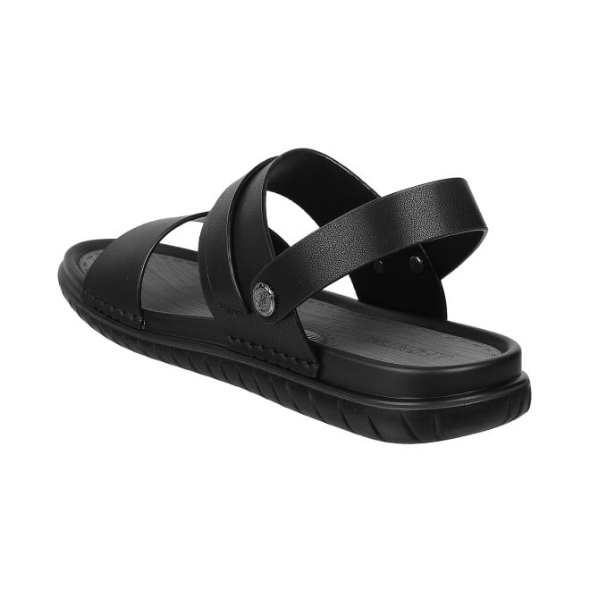 J.Fontini Men Black Casual Sandals (SKU: 60-66L-11-46)