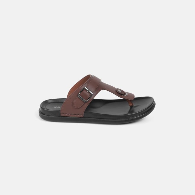 J.Fontini Men Brown Casual Slippers (SKU: 60-69-12-39)