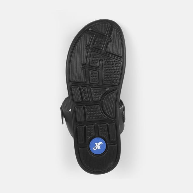 J.Fontini Men Black Casual Slippers (SKU: 60-69-11-39)