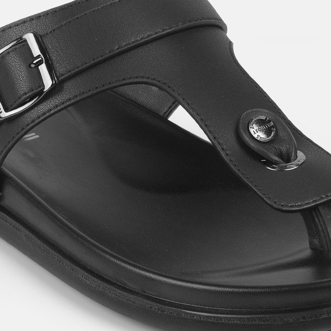 J.Fontini Men Black Casual Slippers (SKU: 60-69-11-39)