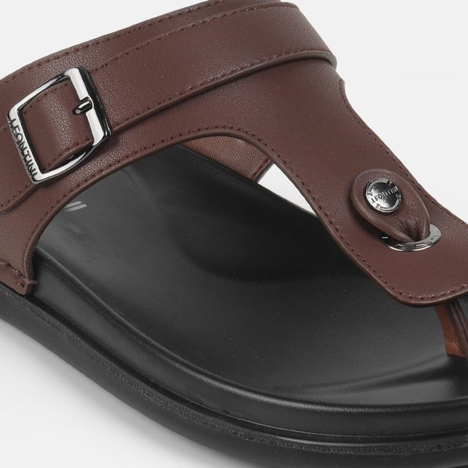 J.Fontini Men Brown Casual Slippers (SKU: 60-69-12-39)