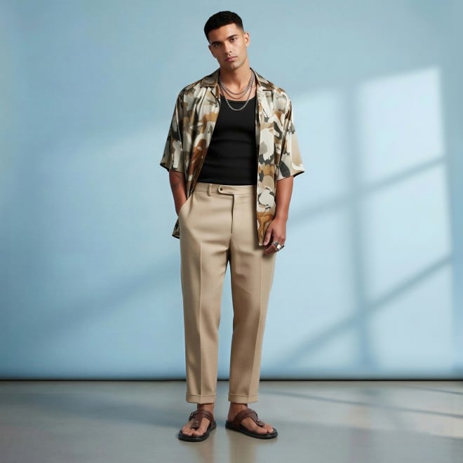 J.Fontini Men Brown Casual Slippers (SKU: 60-69L-12-46)