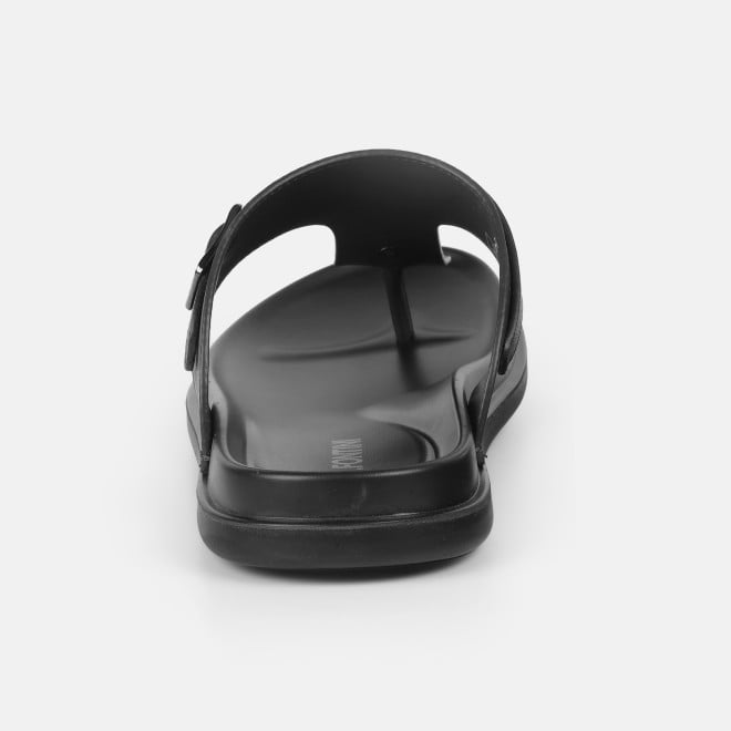 J.Fontini Men Black Casual Slippers (SKU: 60-69L-11-46)