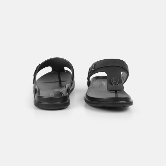 J.Fontini Men Black Casual Slippers (SKU: 60-69L-11-46)