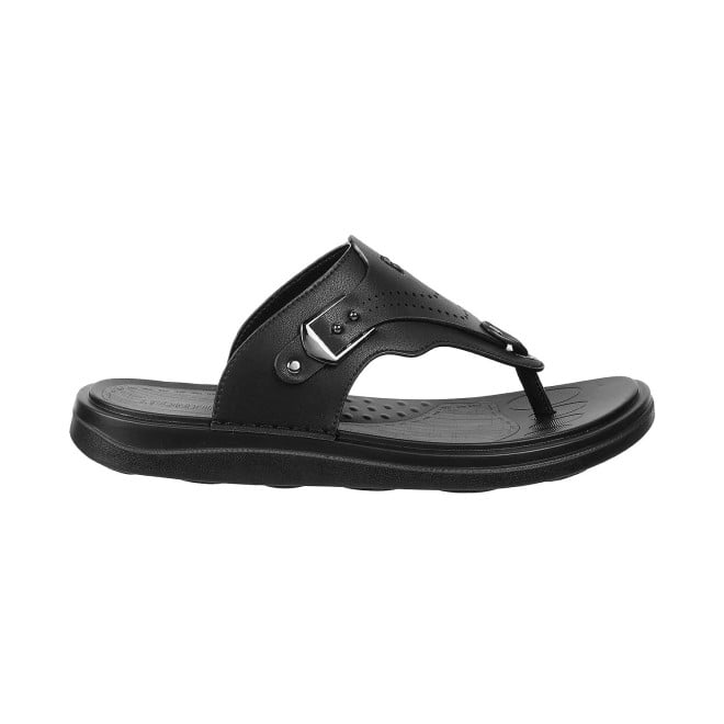 J.Fontini Men Black Casual Slippers (SKU: 60-70-11-40)