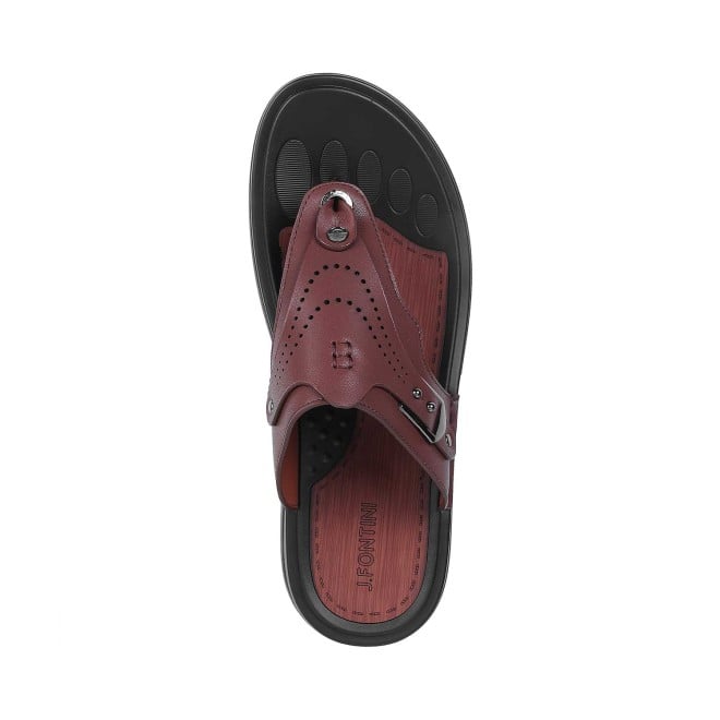 J.Fontini Men Brown Casual Slippers (SKU: 60-70-12-40)