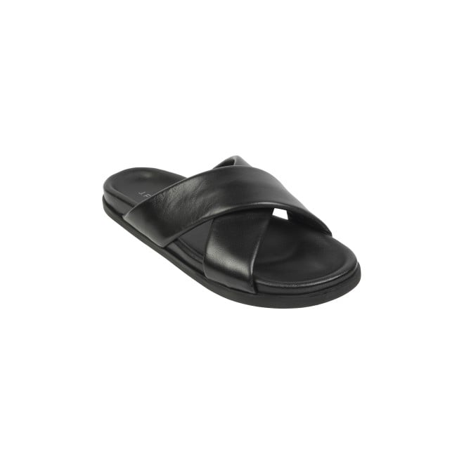 J.Fontini Men Black Casual Slippers (SKU: 60-71-11-41)