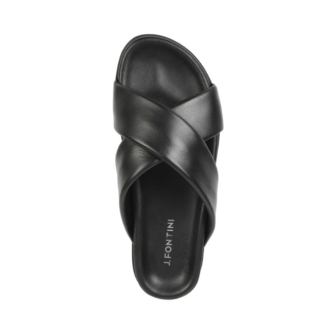 J.Fontini Men Black Casual Slippers (SKU: 60-71-11-41)