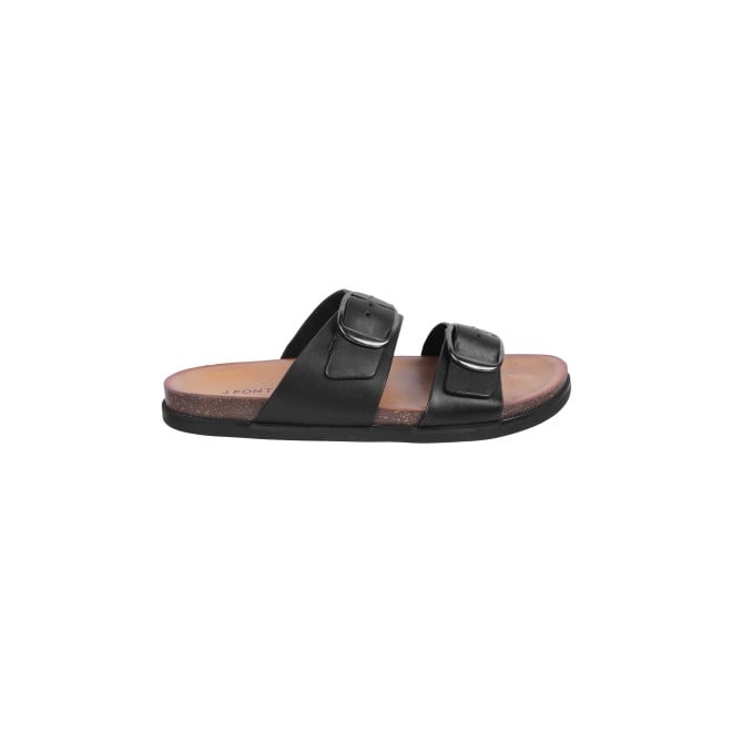 J.Fontini Men Black Casual Slippers (SKU: 60-75-11-43)