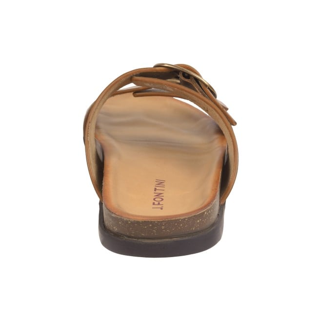 J.Fontini Men Tan Casual Slippers (SKU: 60-75-23-44)