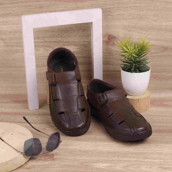 Mochi Men Brown Casual Sandals (SKU: 60-86-12-41)