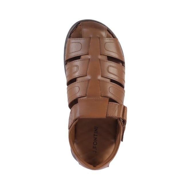 J.Fontini Men Tan Casual Sandals (SKU: 60-87-23-40)