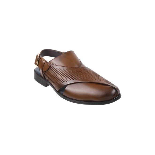 J.Fontini Men Tan Ethnic Pathanis (SKU: 60-94-23-40)